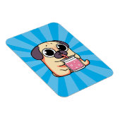 かわいいパグ マグネット (右側)