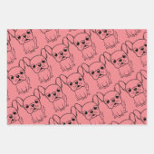 かわいいパグ ラッピングペーパーシート (正面2)