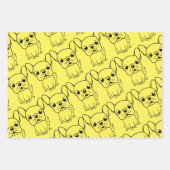 かわいいパグ ラッピングペーパーシート (正面)