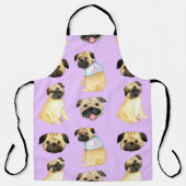 かわいいパグ，男の子の女の子&子供，犬愛好家，犬の贈り物 エプロン (正面)