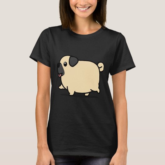 かわいいパグ 912 Tシャツ (正面)