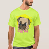 かわいいパグ Tシャツ (正面)