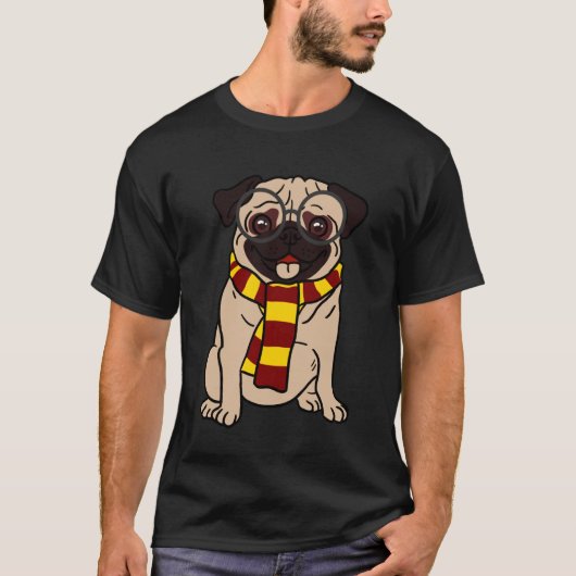 かわいいパグ Tシャツ (正面)