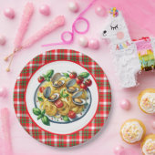 かわいいパスタ好きのディナー ペーパープレート (パーティー)