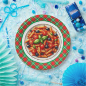 かわいいパスタ好きのディナー ペーパープレート (パーティー)