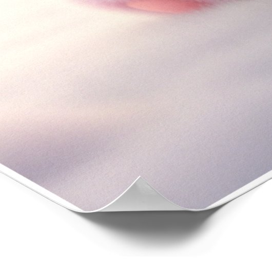 かわいいパステルうさぎ - Kawaii ウサギのポスターアート ポスター (角)