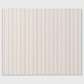 かわいいパステルかわいらしのストライプ。 ラッピングペーパー (フラット)