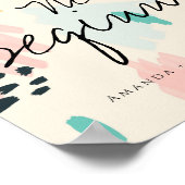 かわいいパステルが新しいスタートを結婚迎え ポスター (角)