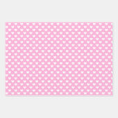 かわいいパステルの色柄を魅了するハート ラッピングペーパーシート (正面3)