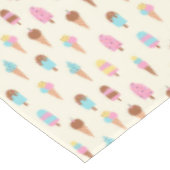 かわいいパステルアイスクリームスイーツパターン テーブルクロス (アングル)