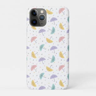 かわいいパステルアンブレラパターン iPhone 11 PROケース
