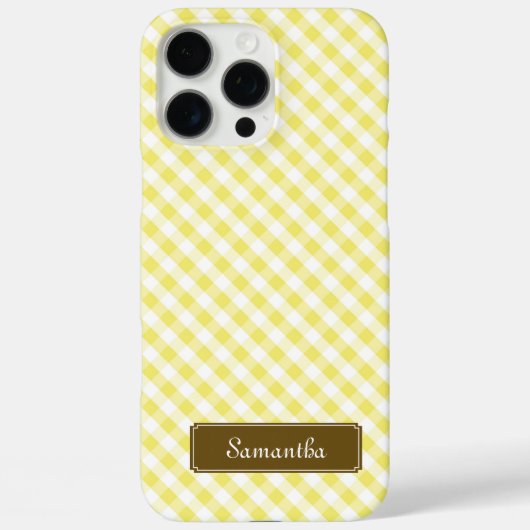 かわいいパステルイエロージンジャムパターン Case-Mate iPhoneケース (裏面)