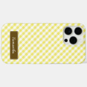 かわいいパステルイエロージンジャムパターン Case-Mate iPhoneケース (裏面 (横))