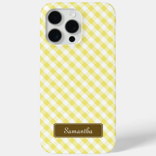 かわいいパステルイエロージンジャムパターン Case-Mate iPhoneケース (裏面)