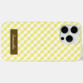 かわいいパステルイエロージンジャムパターン Case-Mate iPhoneケース (裏面 (横))