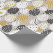 かわいいパステルイースターエッグ ラッピングペーパー (角)