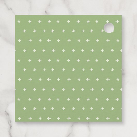 かわいいパステルウィンターペンギンキッズエイジ誕生日 フェイバータグ (裏面)