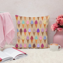 かわいいパステルウォーターカラーアイスクリームベビーガール子供部屋