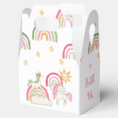 かわいいパステルウォーターカラーユニコーン&ボホレインボウズ フェイバーボックス (オープン)