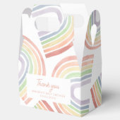 かわいいパステルウォーターカラーレインボーベビーシャワー切り妻 フェイバーボックス (オープン)