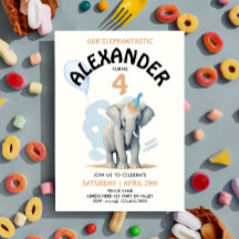 かわいいパステルエレファントサファリズーボーイウォータカラー