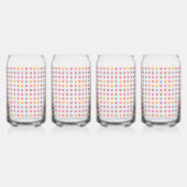 かわいいパステルカスタムハートの小さなキャンディ ガラス缶 (裏面)