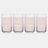 かわいいパステルカスタムハートの小さなキャンディ ガラス缶 (左)