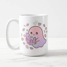 かわいいパステルカラーのおばけのマジッククリスタル コーヒーマグ コーヒーマグカップ