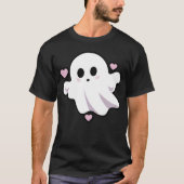 かわいいパステルカラーのおばけアート Tシャツ (正面)