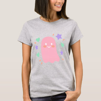 かわいいパステルカラーのおばけTシャツ Tシャツ