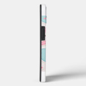 かわいいパステルカラーのキュートな顔 ステッカーセット – ピンクとブルー Case-Mate iPhoneケース (裏面 / 右)