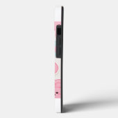 かわいいパステルカラーのキュートな顔 ステッカーセット – ピンクとブルー Case-Mate iPhoneケース (裏面 / 左)