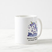 かわいいパステルカラーのユニコーン コーヒーマグカップ (正面右)