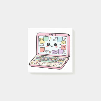 かわいいパステルカラーのラップトップステッカーで勉強モチベーションアップ ポストイット