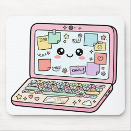かわいいパステルカラーのラップトップステッカーで勉強モチベーションアップ マウスパッド