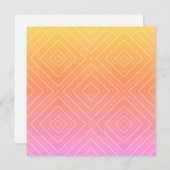 かわいいパステルカラーの催眠術のダイヤモンドモダンポップアート ノートカード (正面/裏面)