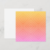 かわいいパステルカラーの催眠術のダイヤモンド モダンポップアート ノートカード (正面/裏面)