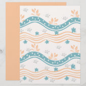 かわいいパステルカラーの曲線 (正面/裏面)