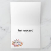 かわいいパステルカラーの水彩カボチャ カード (内部)