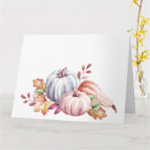 かわいいパステルカラーの水彩タンポポ & ゴールド カード (黄色い花)