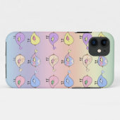 かわいいパステルカラーの鳥たち Case-Mate iPhoneケース (裏面(横))