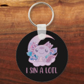 かわいいパステルカラーズゴシックキュートゴシックアクソロテルキー キーホルダー (正面)