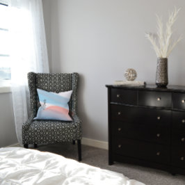 かわいいパステルカラーブルーコーラルネーム装飾用クッション クッション