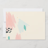 かわいいパステルカラー 結婚式をあなたなしで挙げることはできない 招待状 (裏面)