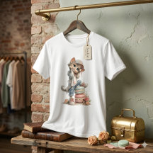 かわいいパステルキッテンマカロンラバー女性用Tシャツ