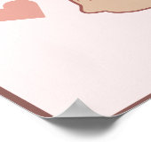 かわいいパステルキャピバラ ポスター (角)