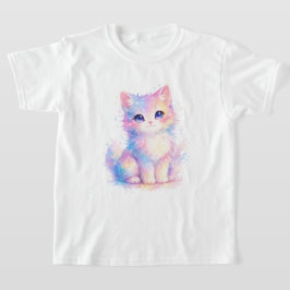 かわいいパステルギャラクシーキャットTシャツ Tシャツ