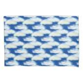 かわいいパステルクラウドオンブルー 枕カバー (正面)