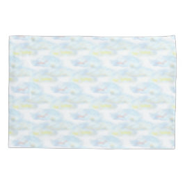 かわいいパステルクラウドオンホワイト 枕カバー