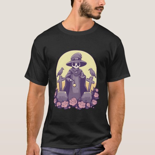 かわいいパステルゴシックウィッチー死の死神 Tシャツ (正面)